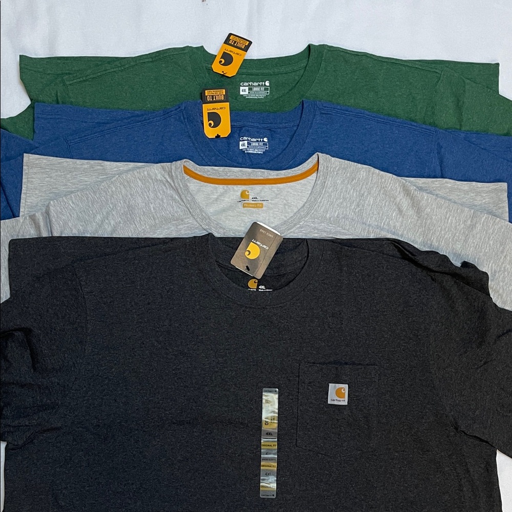 4 Carhartt Men’s 4XL Shirts